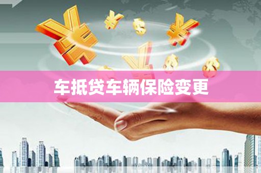 镇原车抵贷车辆保险变更