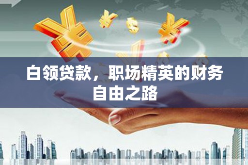 江夏白领贷款，职场精英的财务自由之路